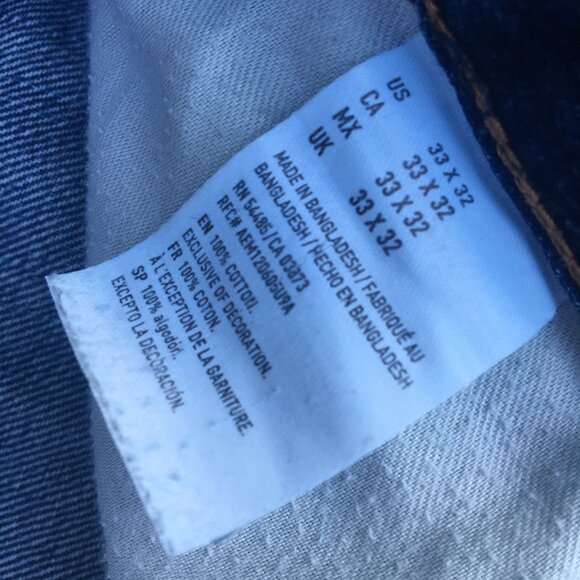 American Eagle Jeans Mens Size 33 Original Straight Lightly Distressed - Picture 14 of 15